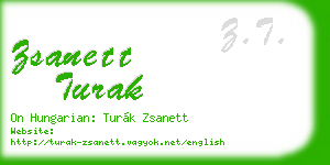 zsanett turak business card